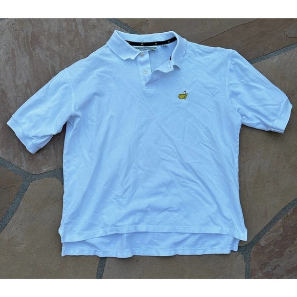 Vintage Masters Augusta National Golf Polo White Short Sleeve Men’s L - Picture 1 of 3